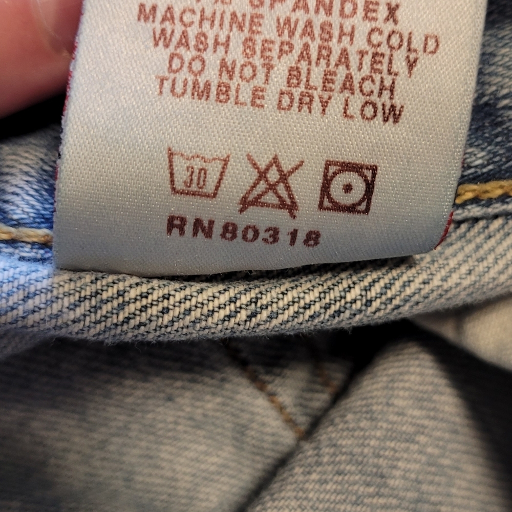 Lucky Brand Blue Straight Leg Jeans with Timeless Style - Picture 7 of 8